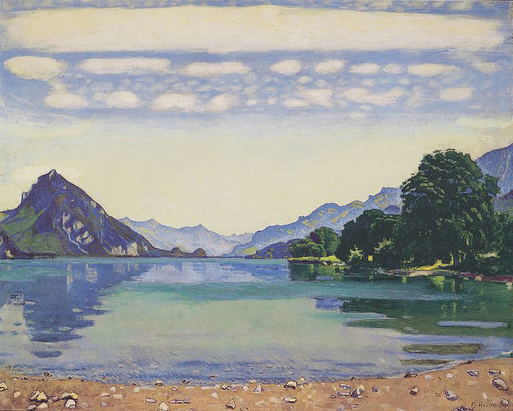 Ferdinand Hodler Der Thunersee von Lessigen aus